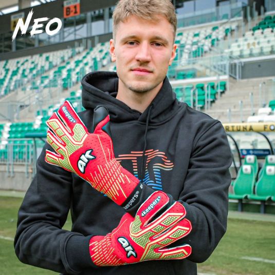 4keepers NEO Lava RF2G – Roll Finger 2G Goalkeeper Gloves