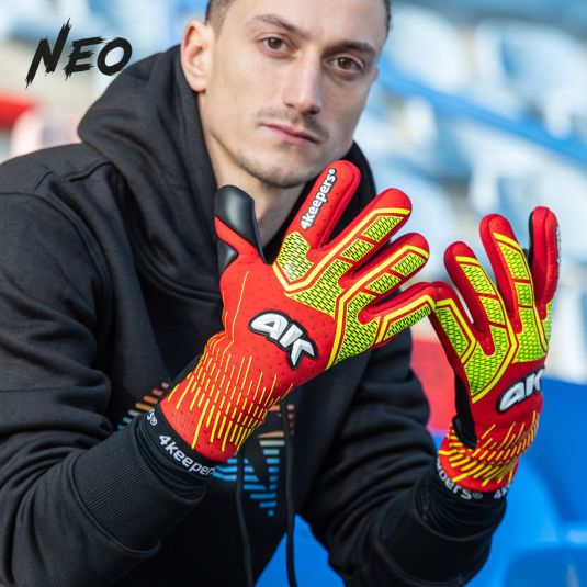 4keepers NEO Lava NC – Professional Goalkeeper Gloves