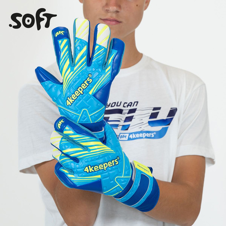 SOFT AZUR NC junior | 4keepers Rękawice bramkarskie