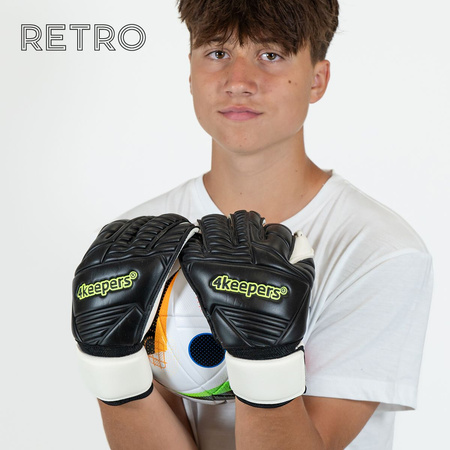 RETRO 42 BLACK RF junior | 4KEEPERS Goalkeeper Gloves