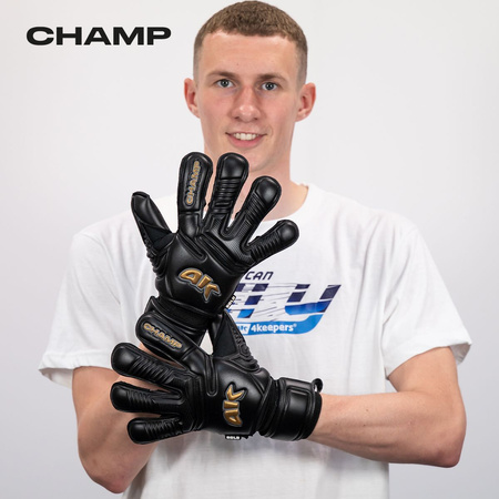 CHAMP GOLD BLACK VII RF2G | 4KEEPERS Goalkeeper Gloves